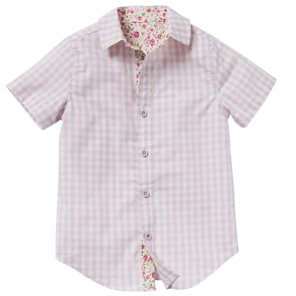 Matilda Jane Just Imagine Boys Size 4 Bowtie Miles Of Style Purple Shirt NWT
